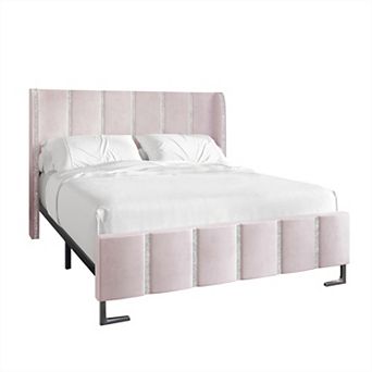 Velvet Upholstered Bed
