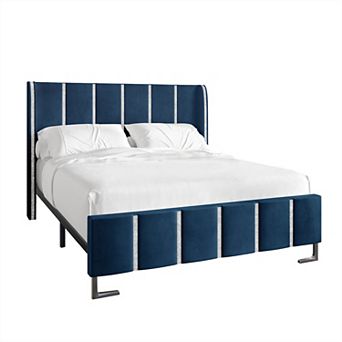 Velvet Upholstered Bed