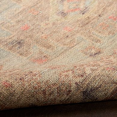 Nourison Vintage Washables Distressed Non-Slip Indoor Area Rug