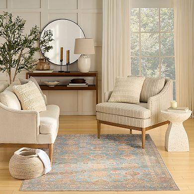 Nourison Vintage Washables Traditional Non-Slip Indoor Area Rug