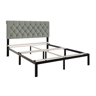 Linen Upholstered Bed