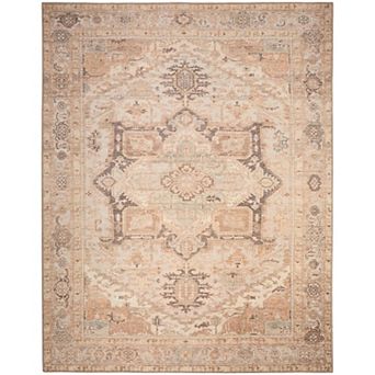 Nourison Vintage Washables Medallion Non-Slip Indoor Area Rug