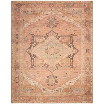 Nourison Vintage Washables Medallion Non-Slip Indoor Area Rug