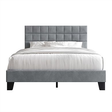 Velvet Platform Bed