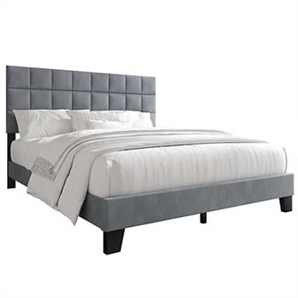 Velvet Platform Bed