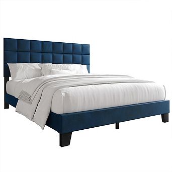 Velvet Platform Bed