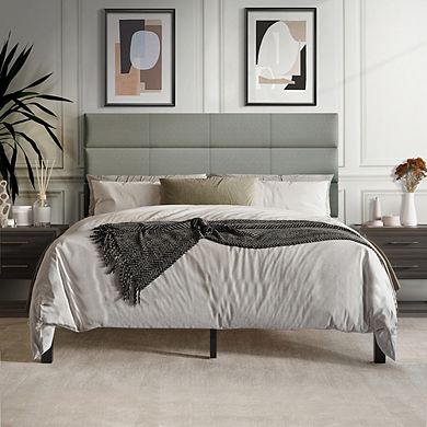 Linen Platform Bed