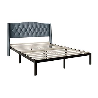 Velvet Platform Bed
