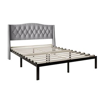 Velvet Platform Bed