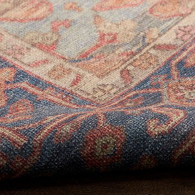 Nourison Vintage Washables Medallion Traditional Non-Slip Indoor Area Rug