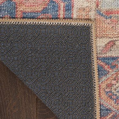 Nourison Vintage Washables Medallion Traditional Non-Slip Indoor Area Rug