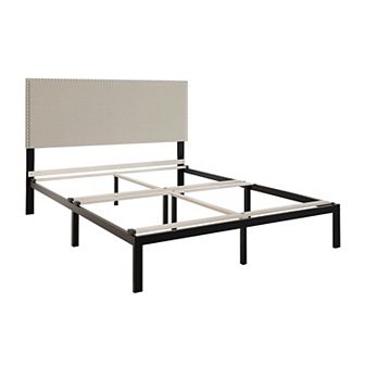 Linen Upholstered Bed