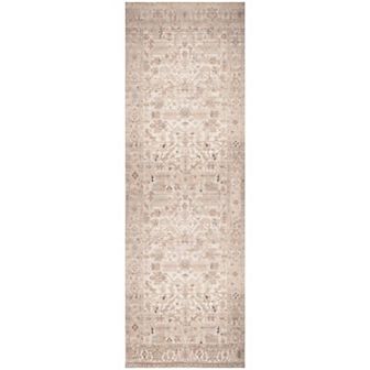 Nourison Vintage Washables Floral Distressed Non-Slip Indoor Area Rug