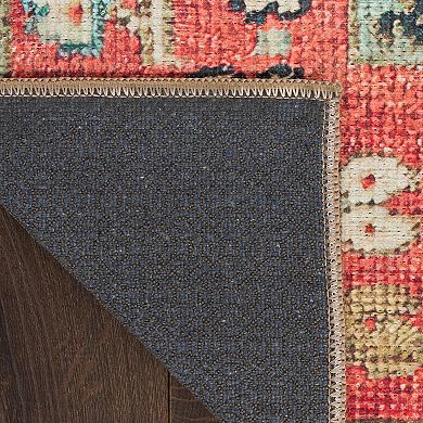 Nourison Vintage Washables Non-Slip Flatweave Indoor Area Rug