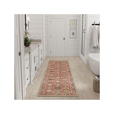 Nourison Vintage Washables Non-Slip Flatweave Indoor Area Rug