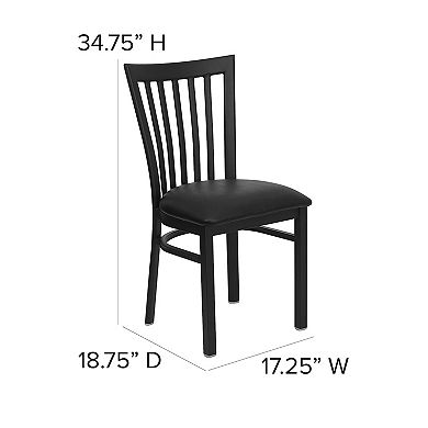 Flash Furniture School House Back Metal Restaurant Chair