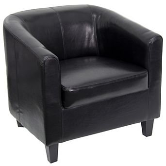 Flash Furniture LeatherSoft Lounge Chair with Sloping Arms