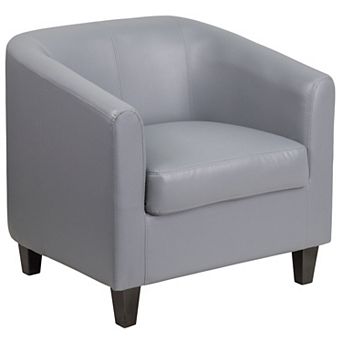 Flash Furniture LeatherSoft Lounge Chair with Sloping Arms