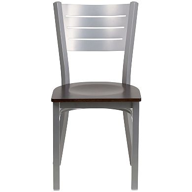 Flash Furniture Slat Back Metal Restaurant Chair