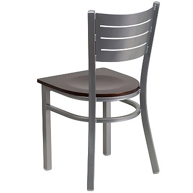 Flash Furniture Slat Back Metal Restaurant Chair