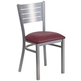 Flash Furniture Slat Back Metal Restaurant Chair