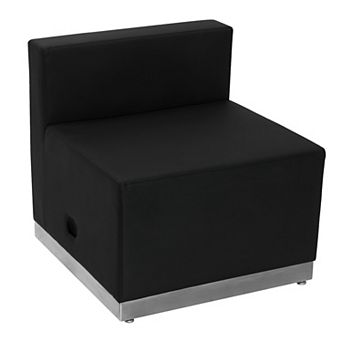 Flash Furniture LeatherSoft Chair w/Brushed Stainless Steel Base - Reception Furniture