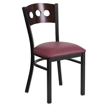 Flash Furniture Decorative 3 Circle Back Metal Restaurant Chair