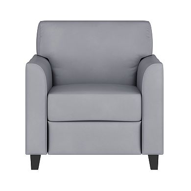 Flash Furniture LeatherSoft Chair with Clean Line Stitched Frame