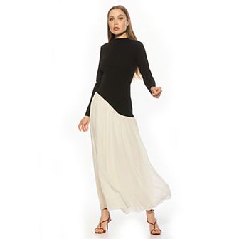 Women's ALEXIA ADMOR Dakota Dramatic Long Sleeve Maxi Gown
