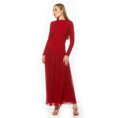 Женские платья ALEXIA Women's ALEXIA ADMOR Dakota Dramatic Long Sleeve Maxi Gown