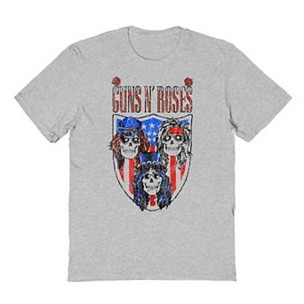 Men's American Shield And Skull Graphic Tee