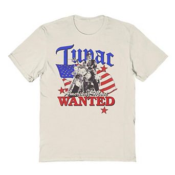 Men's Tupac Amerikaz Most Wanted Americana Graphic Tee
