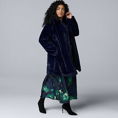 Plus Size Simply Vera Vera Wang Bias Cut A-Line Skirt