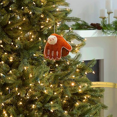 St. Nicholas Square Wool Baseball Christmas Ornament