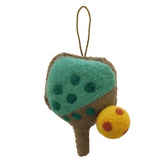 St. Nicholas Square® Pickleball Felt Christmas Ornament