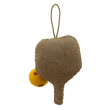St. Nicholas Square Pickleball Felt Christmas Ornament