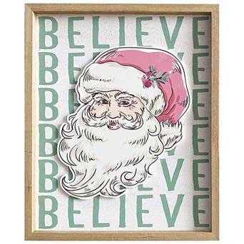 Believe Santa Framed Wall Art