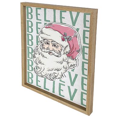 Believe Santa Framed Wall Art