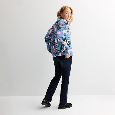 Juniors' Disney Stitch Long Sleeve Zip Jacket