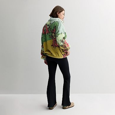 Juniors' Winnie The Pooh Long Sleeve 1/4 Zip Pullover