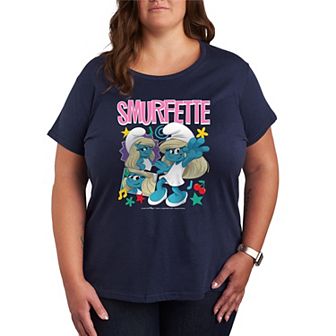 Plus Size Smurfs Smurfette Graphic Tee