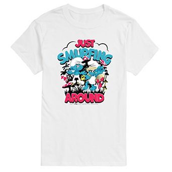 Men's Smurfs Just Smurfing Around Graphic Tee