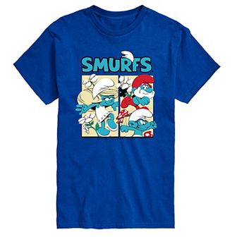 Men's Smurfs Grid Graphic Tee