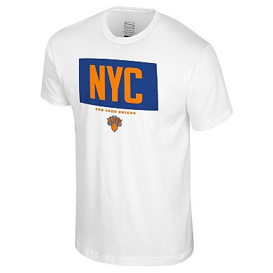 Men's Stadium Essentials White New York Knicks Crossbar T-Shirt
