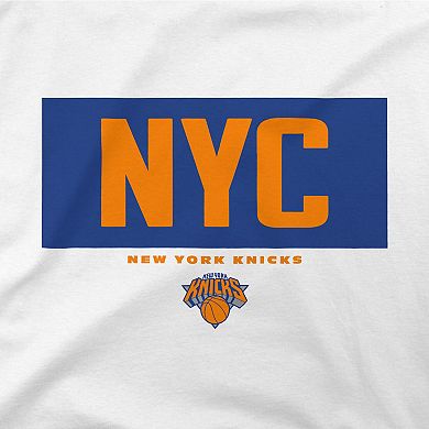 Men's Stadium Essentials White New York Knicks Crossbar T-Shirt