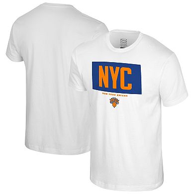 Men's Stadium Essentials White New York Knicks Crossbar T-Shirt