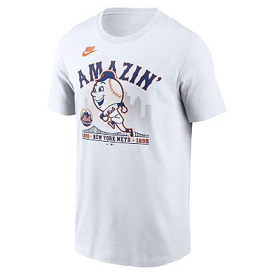 Men's Nike White New York Mets Local Hometown T-Shirt