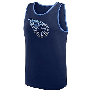 Men's Logo Athletic Navy Tennessee Titans Unmatched Success Tank Top