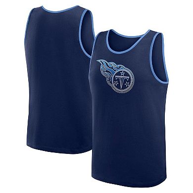 Men's Logo Athletic Navy Tennessee Titans Unmatched Success Tank Top