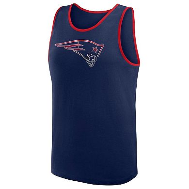 Men's Logo Athletic Navy New England Patriots Unmatched Success Tank Top